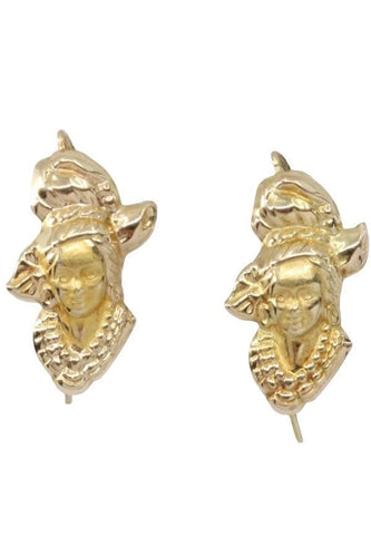 Boucles d'oreilles BOUCLES D'OREILLE VISAGE FEMME CRÉOLE 58 Facettes 074281