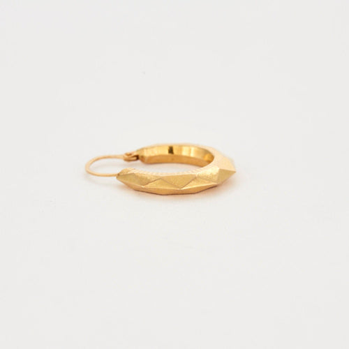 Boucles d'oreilles Boucles d'oreilles Créoles facettées Or jaune 58 Facettes