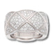Ring 51 Chanel “Coco Crush Grand Model” ring in white gold and diamonds 58 Facettes