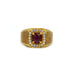 Signet Ring - Gold, Rubies and Diamonds 58 Facettes 230364R