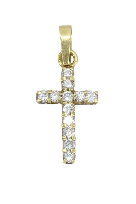 Pendentif CROIX MODERNE DIAMANTS 58 Facettes 056861