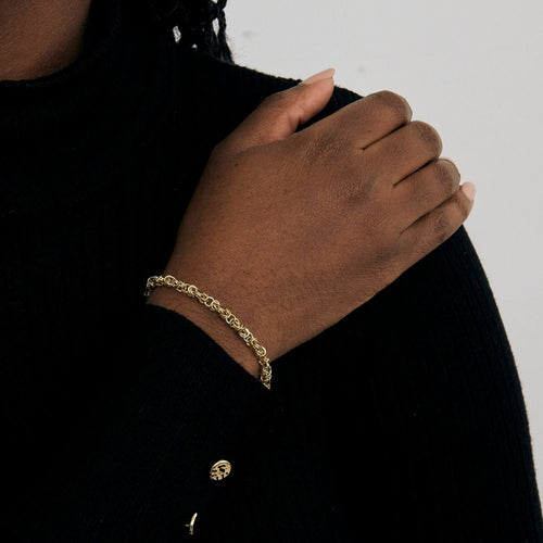 Bracelet Bracelet or maille royale 58 Facettes EL2-146