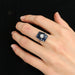 Ring Art Deco sapphire and diamond ring 58 Facettes
