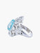 Ring 52 White Gold Ring Aquamarine Diamonds 58 Facettes