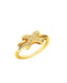 51 CHAUMET ring - GOLD DIAMOND LINKS RING 58 Facettes 081238-051