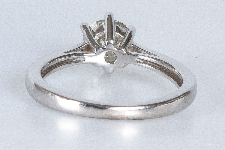 Bague 53 Bague solitaire Or blanc Diamant 58 Facettes J5330495534-AIG6