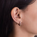 Earrings 18-karat rose gold sapphire and diamond earrings 58 Facettes