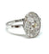 Bague Bague ancienne plateau ovale diamants 58 Facettes