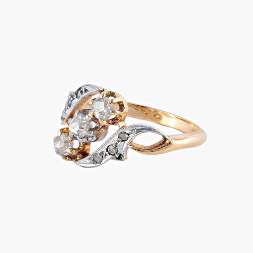 Bague 52 / Or Jaune / Diamants BAGUE "YOU" OR & DIAMANTS 58 Facettes BO/220063