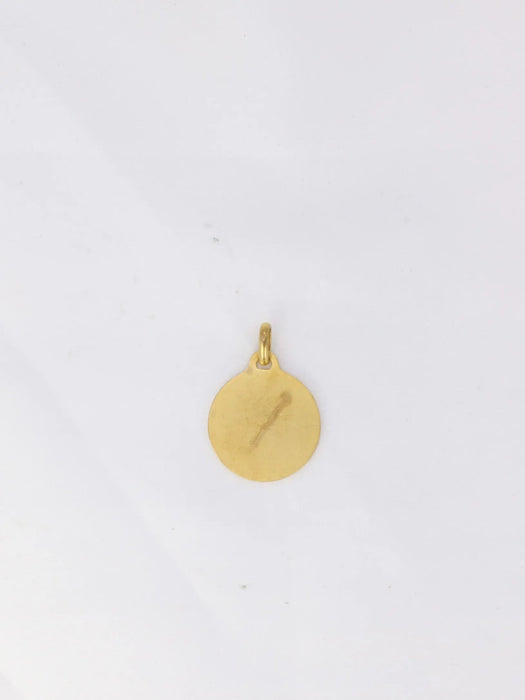 Pendentif Médaille Augis "L'essentielle" Or jaune Rubis Diamant 58 Facettes J239