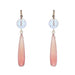 Earrings Pearl diamond earrings garnet drops 58 Facettes 22-404