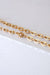 Antique long necklace in rose gold 58 Facettes