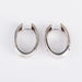 Hoop earrings in diamonds in white gold 58 Facettes