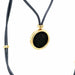 Bulgari Monete Constantinus Coin Black Lace Pendant Necklace in Yellow Gold 58 Facettes
