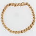Bracelet Rose gold chiseled curb chain bracelet 58 Facettes 22-285