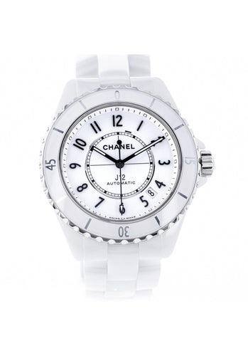 Montre Montre CHANEL J12 Blanche Calibre 12.1 38 mm Mouvement Automatique Certifié (COSC) H5700 58 Facettes 63002-59115