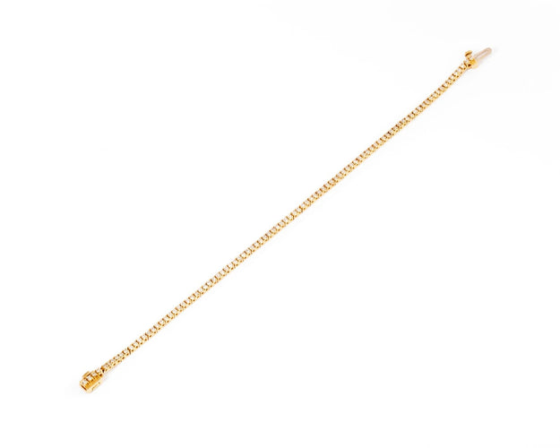 Bracelet Bracelet riviere en or jaune et diamants 58 Facettes