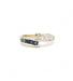 Ring 47 / Yellow / 750‰ Gold Sapphire Diamond Ring 58 Facettes 220436R