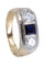Bague BAGUE ART DÉCO SAPHIR CALIBRÉ ET DIAMANTS 58 Facettes 059591