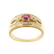 Bague 58 Bague bandeau Or jaune Diamant Rubis 58 Facettes 22744