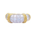 Ring 45 Fred ring, “Isaure”, yellow gold, platinum, diamonds. 58 Facettes 32289