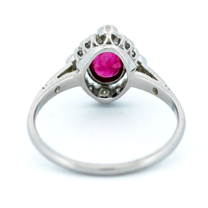 Bague 55 Bague "Quatrefoil" Platine Diamant Rubis 58 Facettes 5D1A72A5A0884D5C906DB26350BA9C87