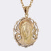 Virgin medal pendant in old gold 58 Facettes 23-123