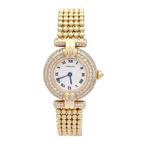 Montre Montre Cartier "Colisée", or jaune et diamants. 58 Facettes 33290