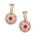 Earrings Boucheron earrings, “Jeanne”, pink gold, diamonds, pink sapphires and rubies. 58 Facettes 33404