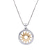 Necklace Bulgari necklace, "Tondo Sun", two golds, steel. 58 Facettes 32797