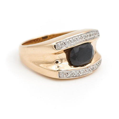 Bague 57 Bague Or jaune Saphir 58 Facettes 1589322CN