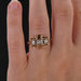 Ring 55 Vintage openwork diamond ring 58 Facettes 18-323A