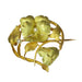 Brooch Gold brooch with natural seed beads 58 Facettes 22137-0206