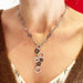 Collier Collier Or Gris, Diamants Blancs et Diamants Noirs 58 Facettes 33700069