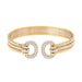 Yellow Gold Diamond Bangle Bracelet 58 Facettes 2106787CN
