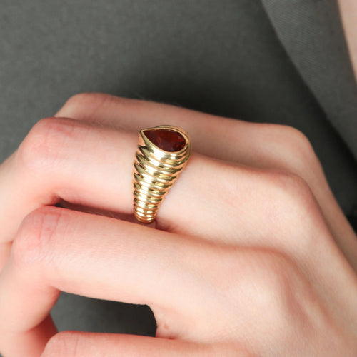 Bague Or jaune BAGUE "SHYNE" OR & CITRINE 58 Facettes BO/220038