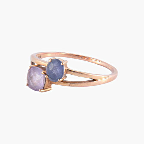 Bague Or Jaune BAGUE « TOI & MOI » OR 58 Facettes BO/220012/13