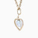 Pendant Yellow gold heart and baroque pearl pendant 58 Facettes CVP55
