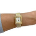 Montre Montre Poiray ,"Ma Première", en or jaune, bracelet cuir interchangeable. 58 Facettes 31885