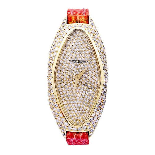 Montre Montre Vacheron & Constantin, or jaune et diamants. 58 Facettes 33272