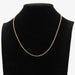 Yellow gold chain necklace with convict link 58 Facettes 16-239A