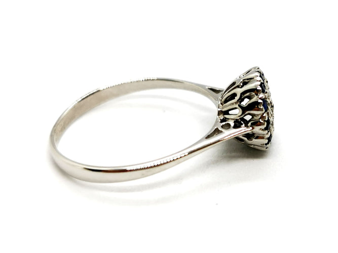 Bague 53 Bague Art déco Or blanc Diamant 58 Facettes 1048316CD