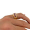 Bague 55 Bague Cartier, "Odin", or jaune, rubis calibrés. 58 Facettes 31711