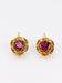 Earrings Vintage leverback earrings in yellow gold and garnets 58 Facettes 848