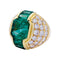 Bague 52 Bague dôme émeraudes, diamants. 58 Facettes 32436