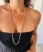 Hermès necklace - “Audierne” long necklace Silver 58 Facettes 1