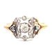 Ring Gold ring openwork with foliage 58 Facettes B0073