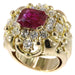 Ring 56 Anthony & Wolfers - diamond, ruby ​​ring 58 Facettes 17286-0273