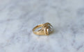 Ring Vintage swirl ring in rose gold and diamonds 58 Facettes