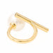 Ring 54 Cocktail Ring Yellow Gold Diamond 58 Facettes 1480251CN